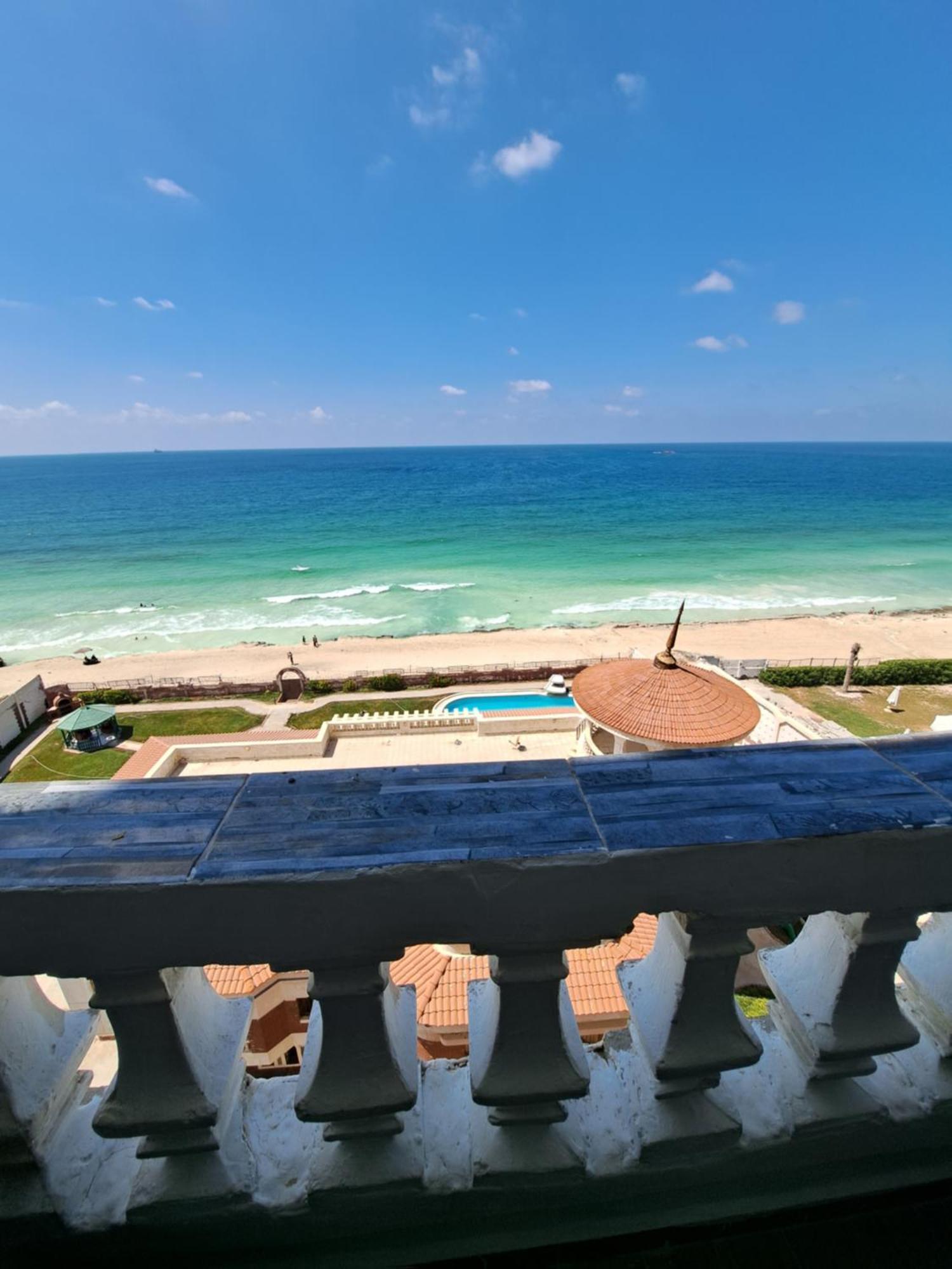 Panorama Apartment With A Charming Sea View Near Alexandria And Burg Elarab Intl Airport With Free Wifi شقة باطلالة ساحرة على البحر اول الساحل الشمالي Exteriör bild